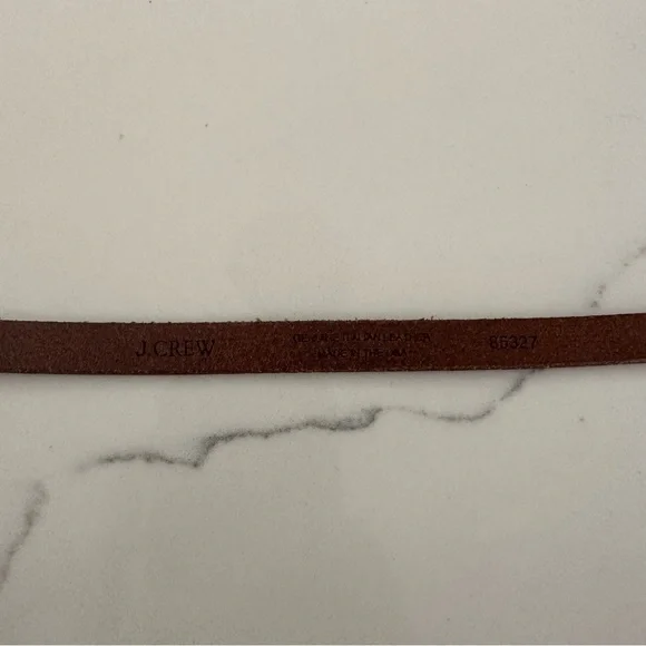 J. Crew Skinny Belt in Camel Brown Size Small - Picture 3 of 6